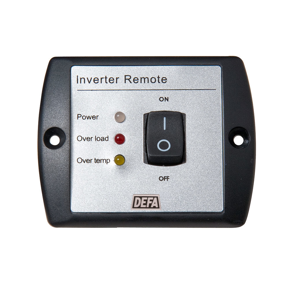 Control panel with On/Off switch and LED indicators for DEFA Inverters (1000-3000W)