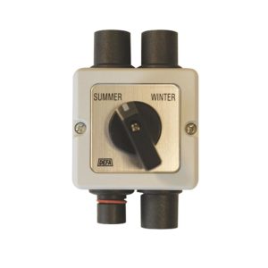 Manual summer/winter switch for PlugIn, white background