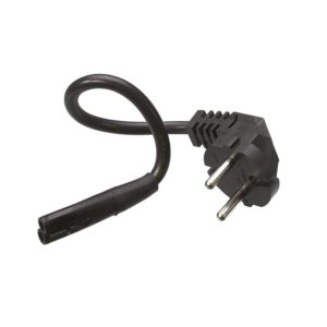 Cord for connecting a Termini plug to a schuko outlet, white background