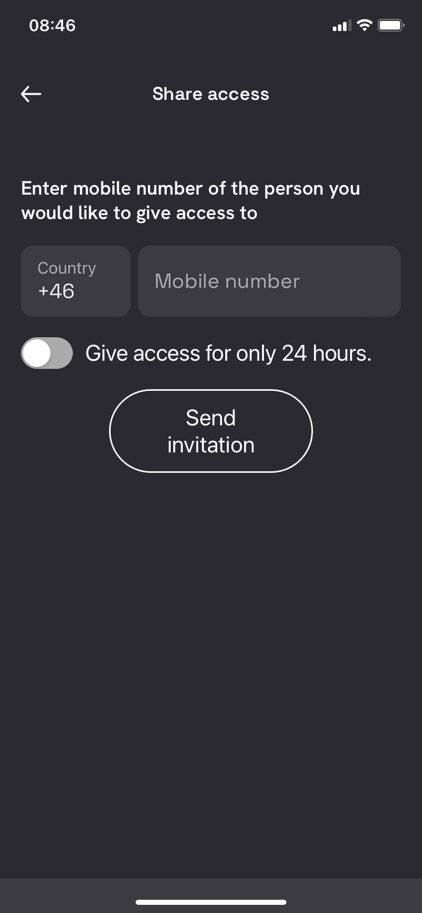 Defa Power app - Invite users