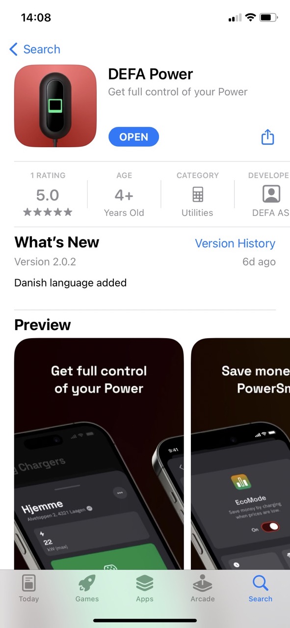 Screenshot - Download DEFA Power app
