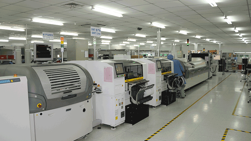 Picture from production line in the cutting-edge DEFA factory in Wuxi, China