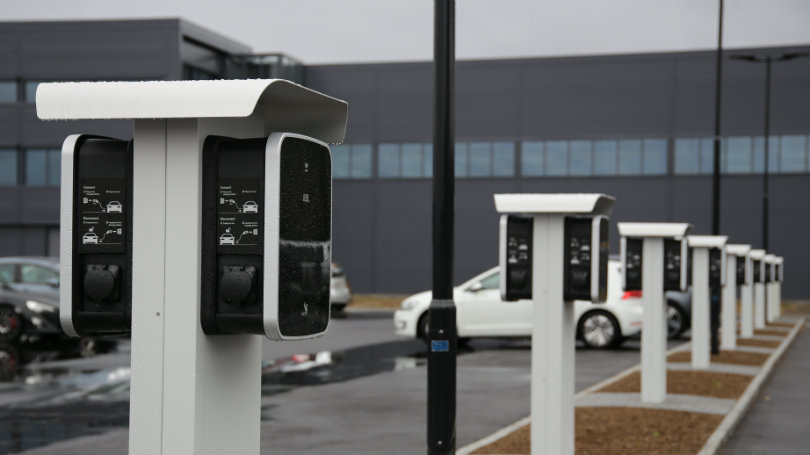 Tronerud Engineering - several double charging stations, two per pylon.
