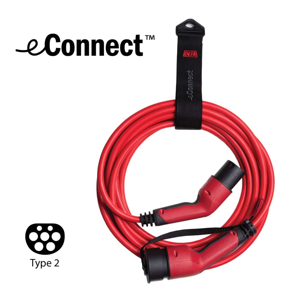 eConnect cable with logo and type 2 icon