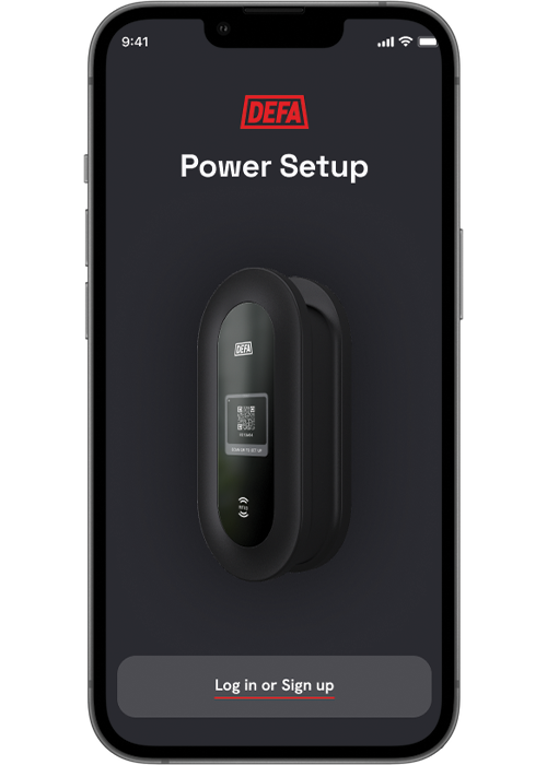 DEFA Power Setup App - welcome