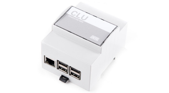 Cloud Link Unit (CLU) - Styrsystem till laddbox, vit bakgrund