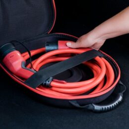 eConnect EV charging cable in cable bag