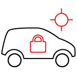 security and tracking icon