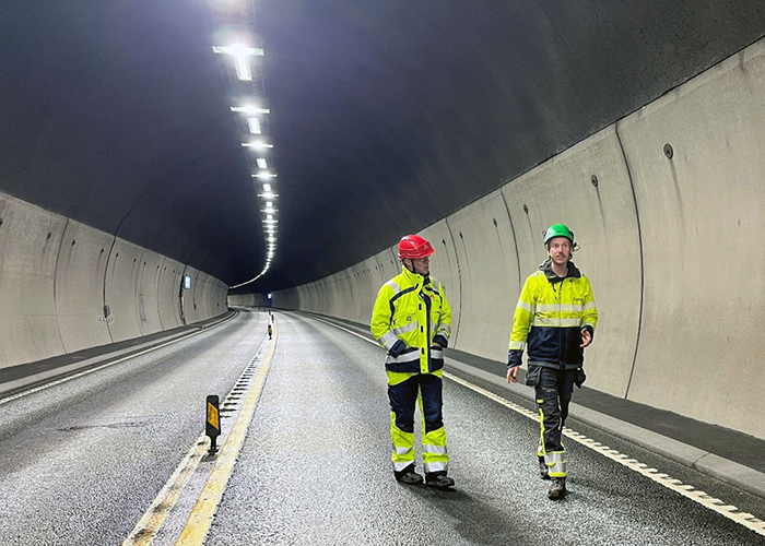 Grimstadporten tunnelbelysning