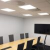Ledge recessed in corridors and meeting rooms