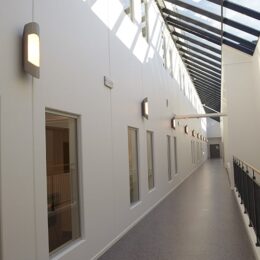 Hallway at the university of agder