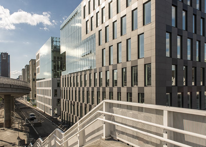 Exterior of the Vy and Gjensidige building in Oslo