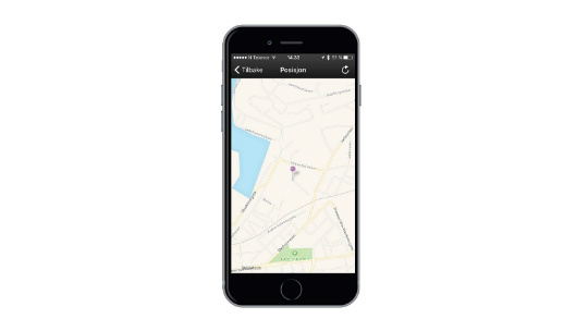 DEFA Mobile Services in the form of Finder Link in-app-map screenshot