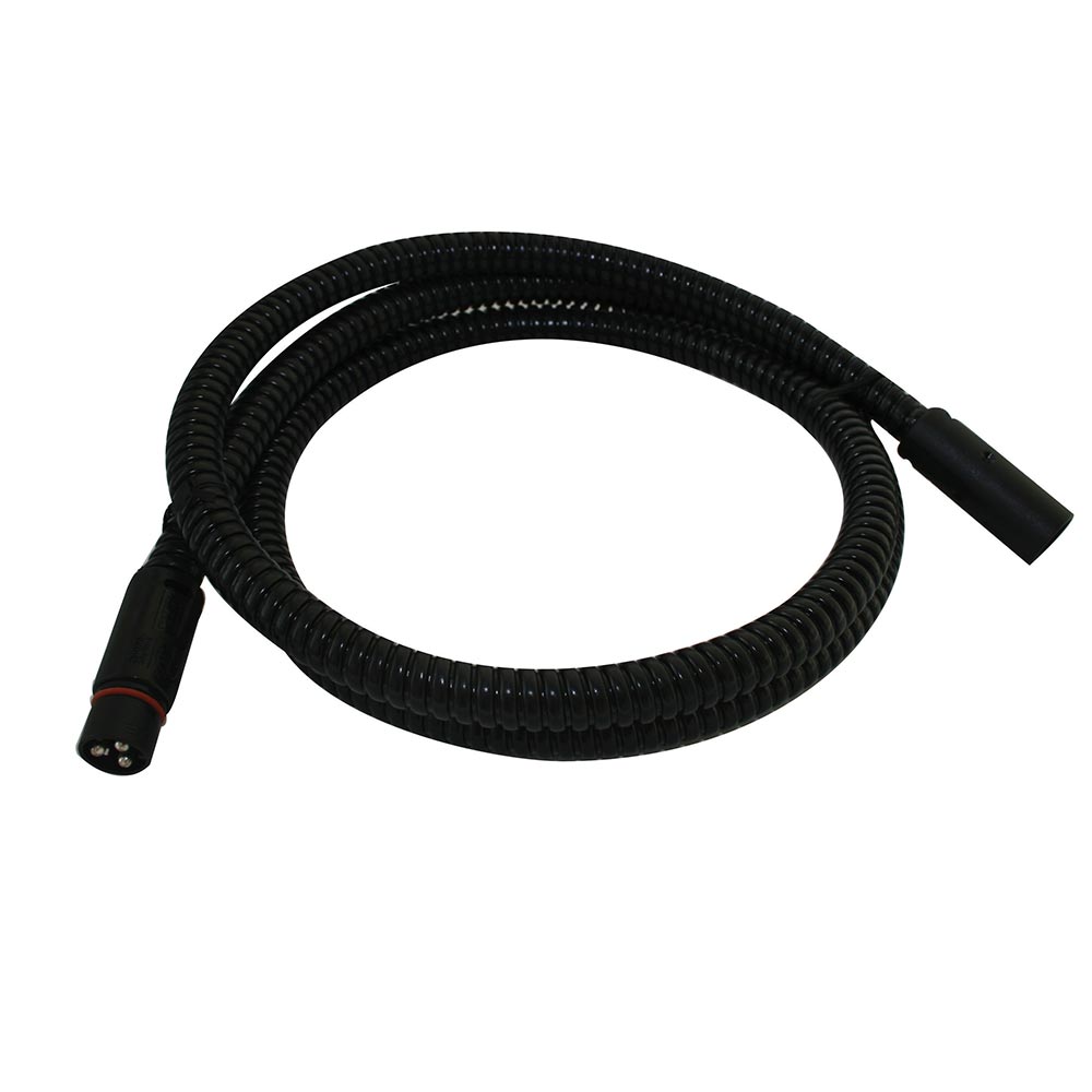 PlugIn Extension cable, coiled, 120V, white background