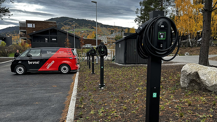 Outside of Sparebank 1 Hallingdal.